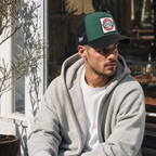 BlackBork Petrol Green & Black Cordura Trucker Cap | Customisable Patch