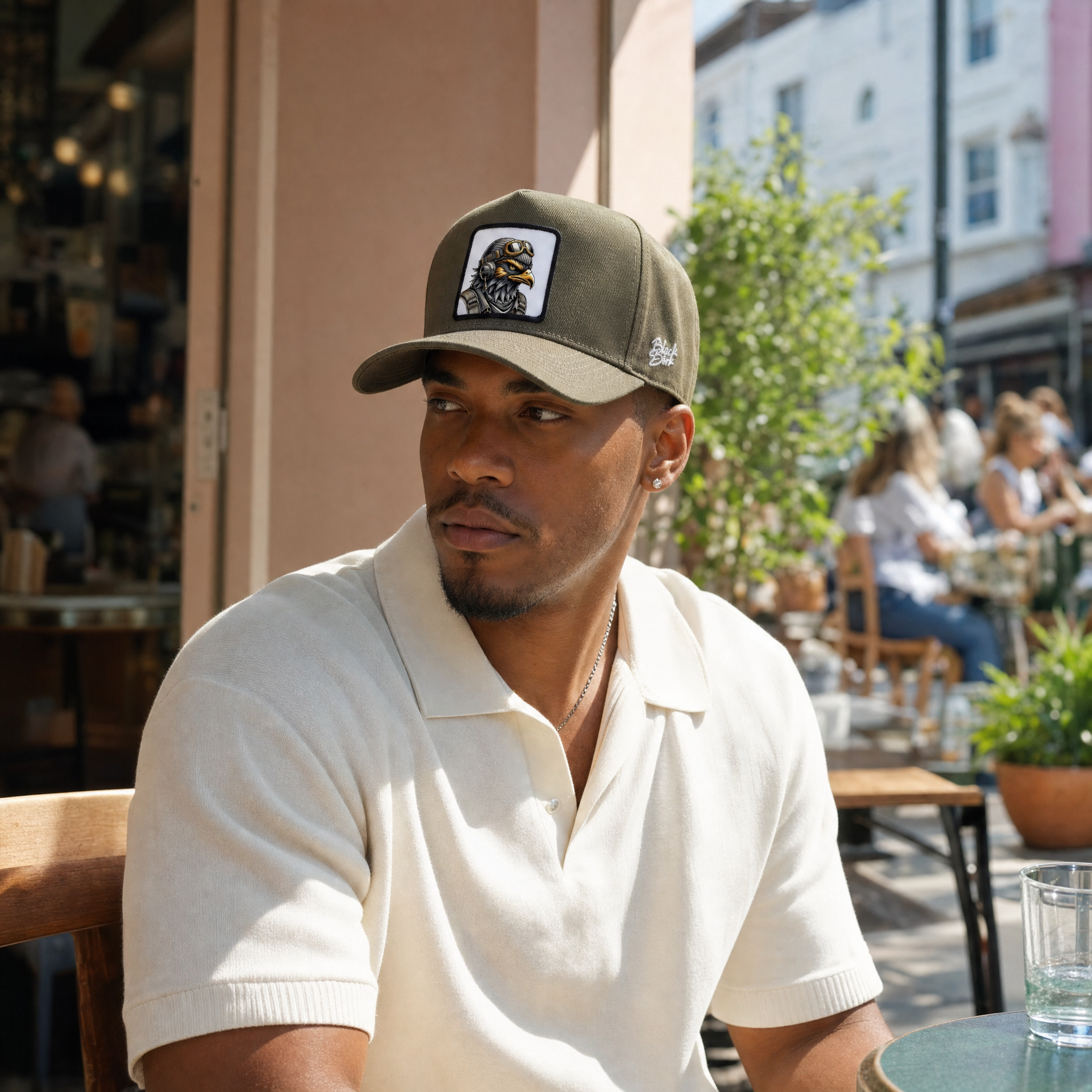 BlackBork Khaki Cordura Baseball Cap | Customisable Patch