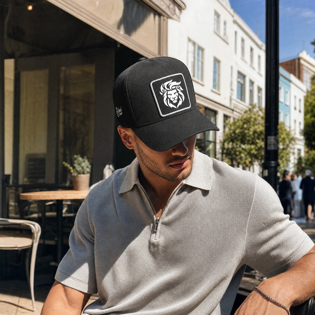 BlackBork Black Cordura Trucker Cap | Customisable Patch