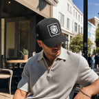 BlackBork Black Cordura Trucker Cap | Customisable Patch