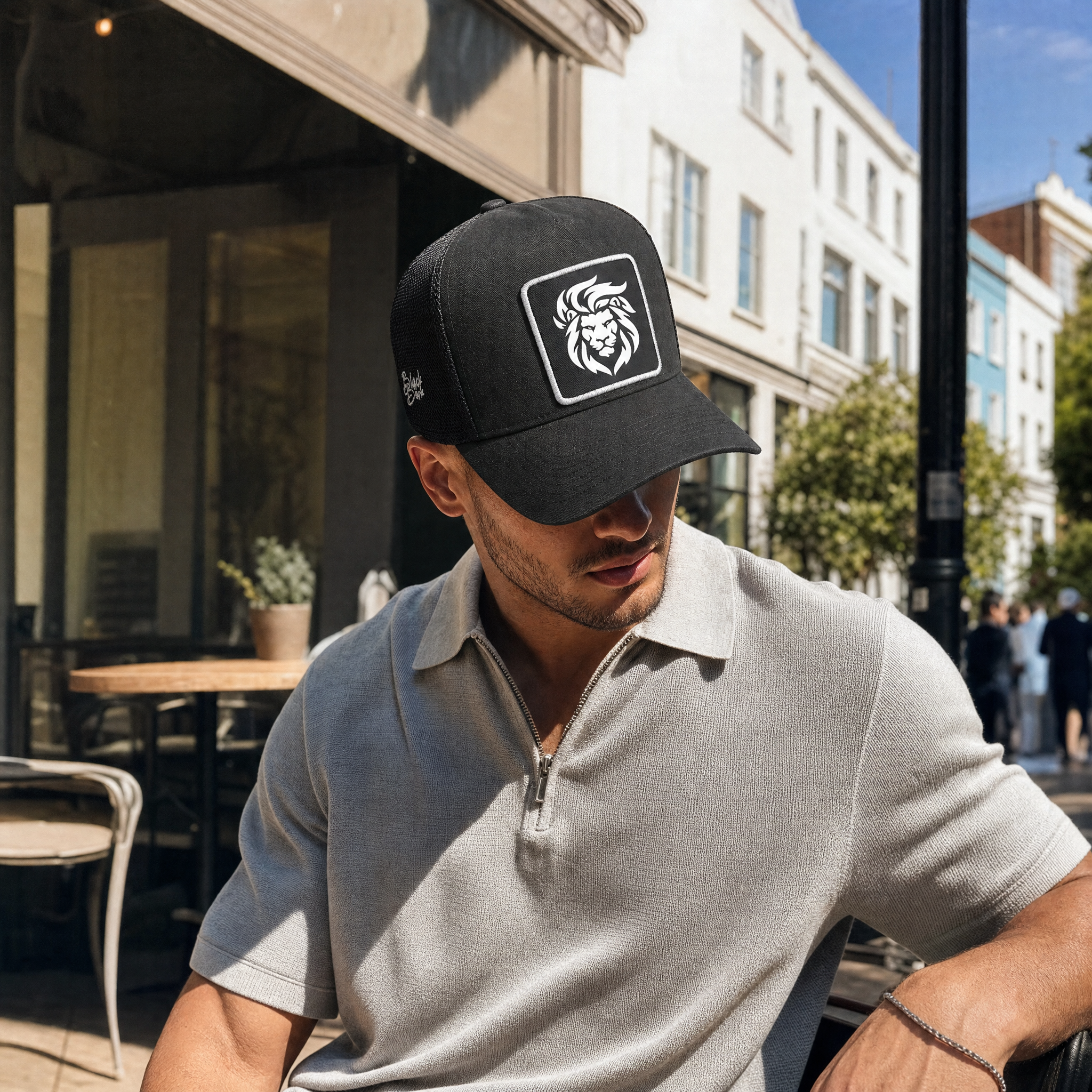 BlackBork Black Cordura Trucker Cap | Customisable Patch