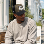BlackBork Black & Khaki & Black Cordura Trucker Cap | Customisable Patch