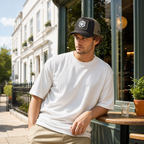 BlackBork Black & Khaki Cordura Trucker Cap | Customisable Patch