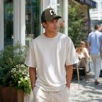 BlackBork Khaki & Black Cordura Trucker Cap | Customisable Patch