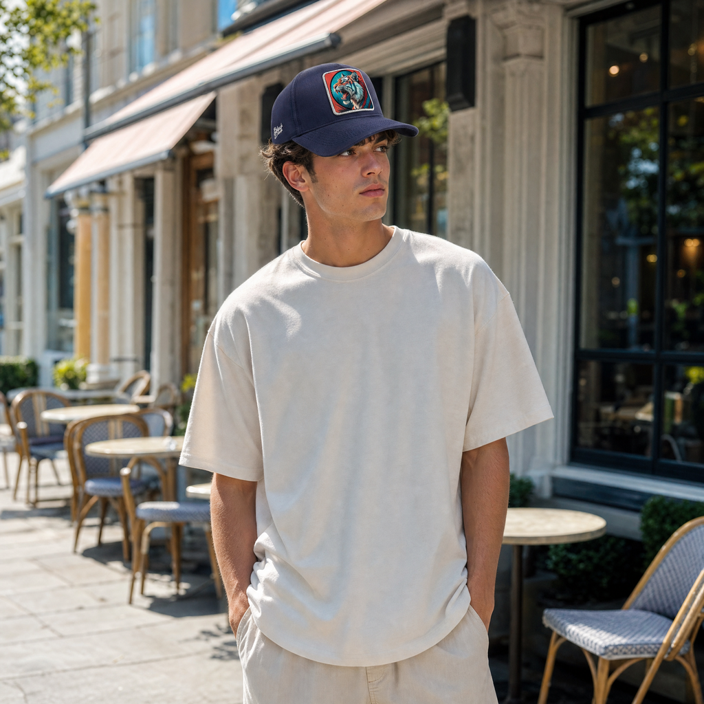 BlackBork Navy Blue Cordura Baseball Cap | Customisable Patch