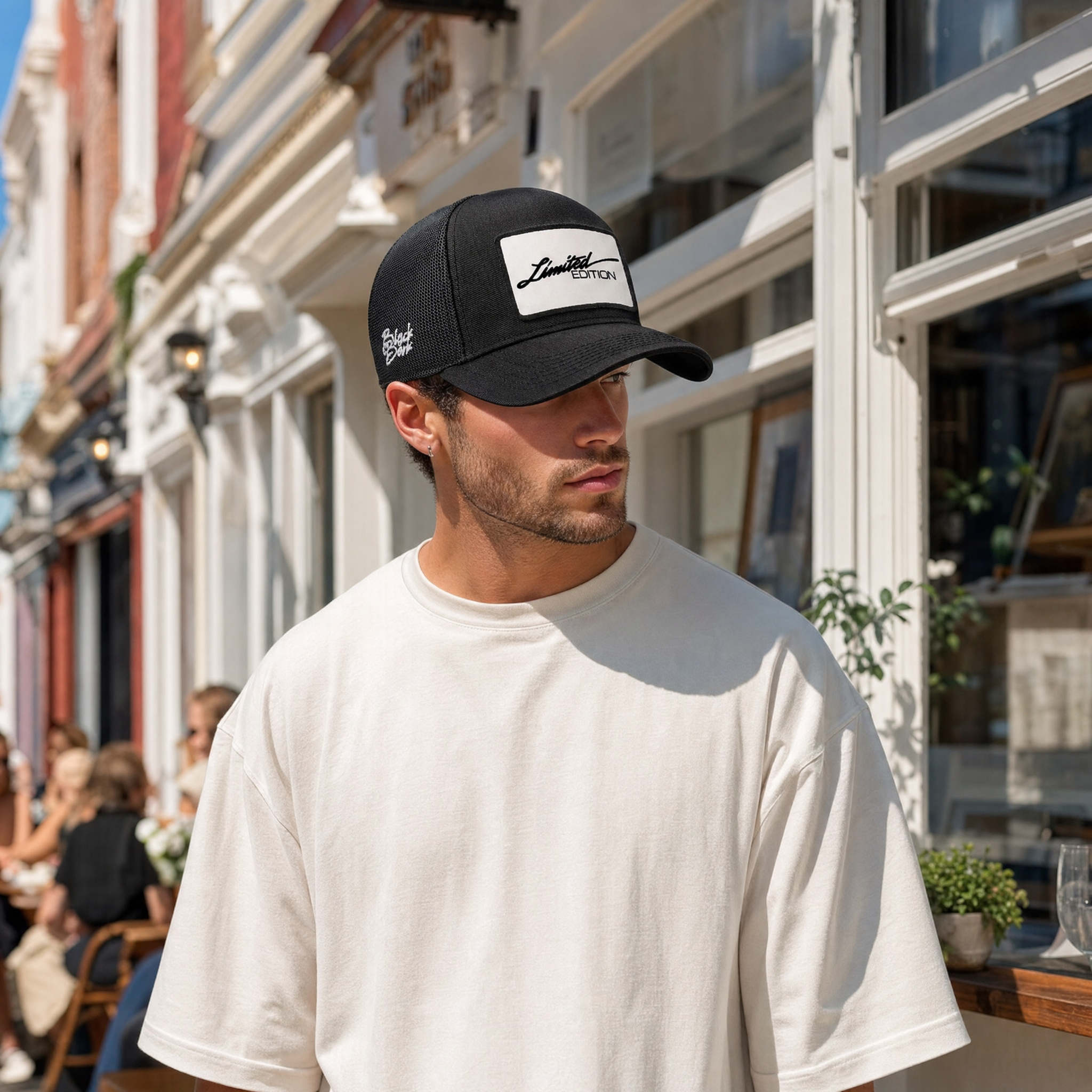 BlackBork Black V2 Cordura Trucker Cap | Customisable Patch