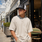 BlackBork Black & White V2 Cordura Trucker Cap | Customisable Patch