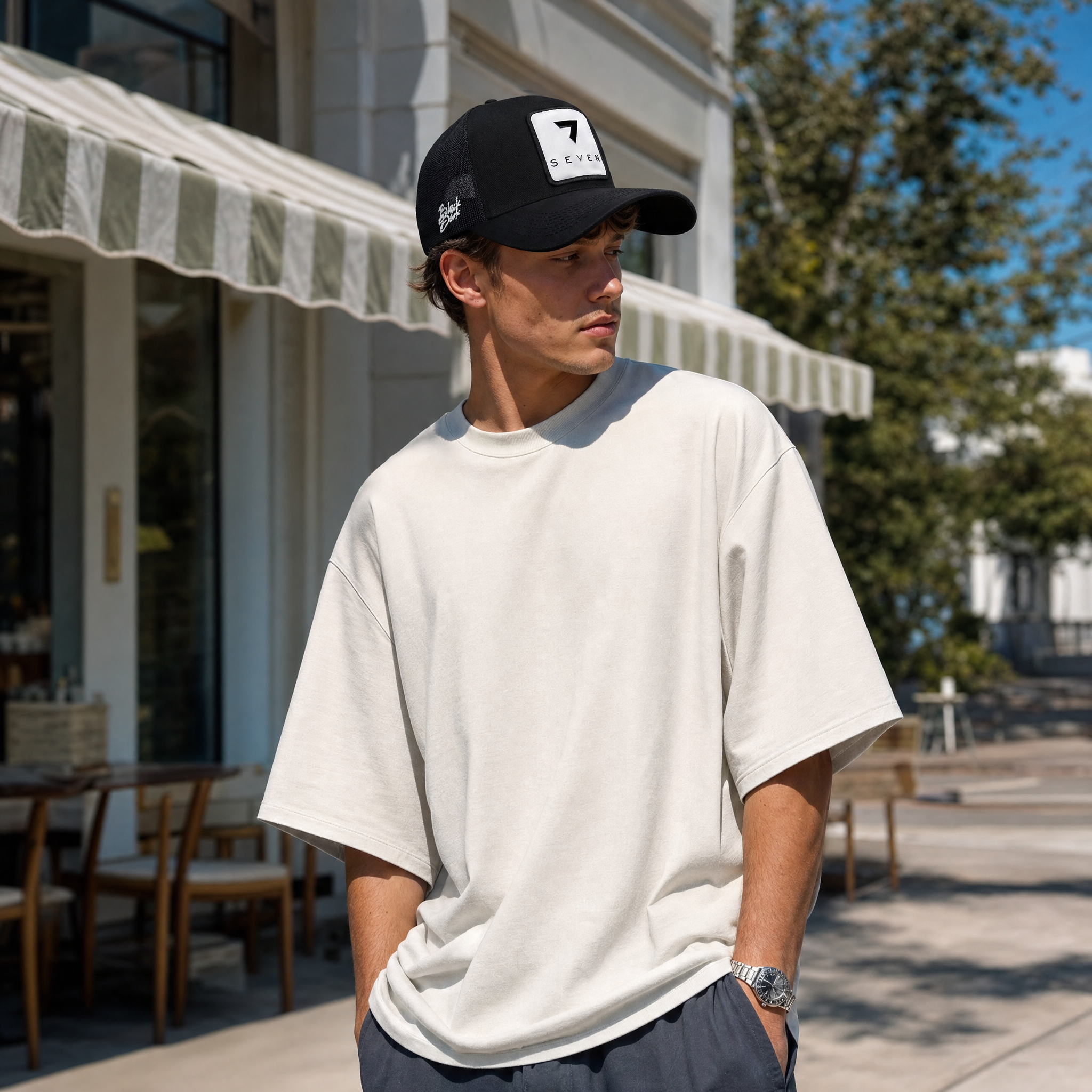 BlackBork Black Trucker Cap | Customisable Patch