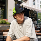 BlackBork Black & Neon Trucker Cap | Customisable Patch