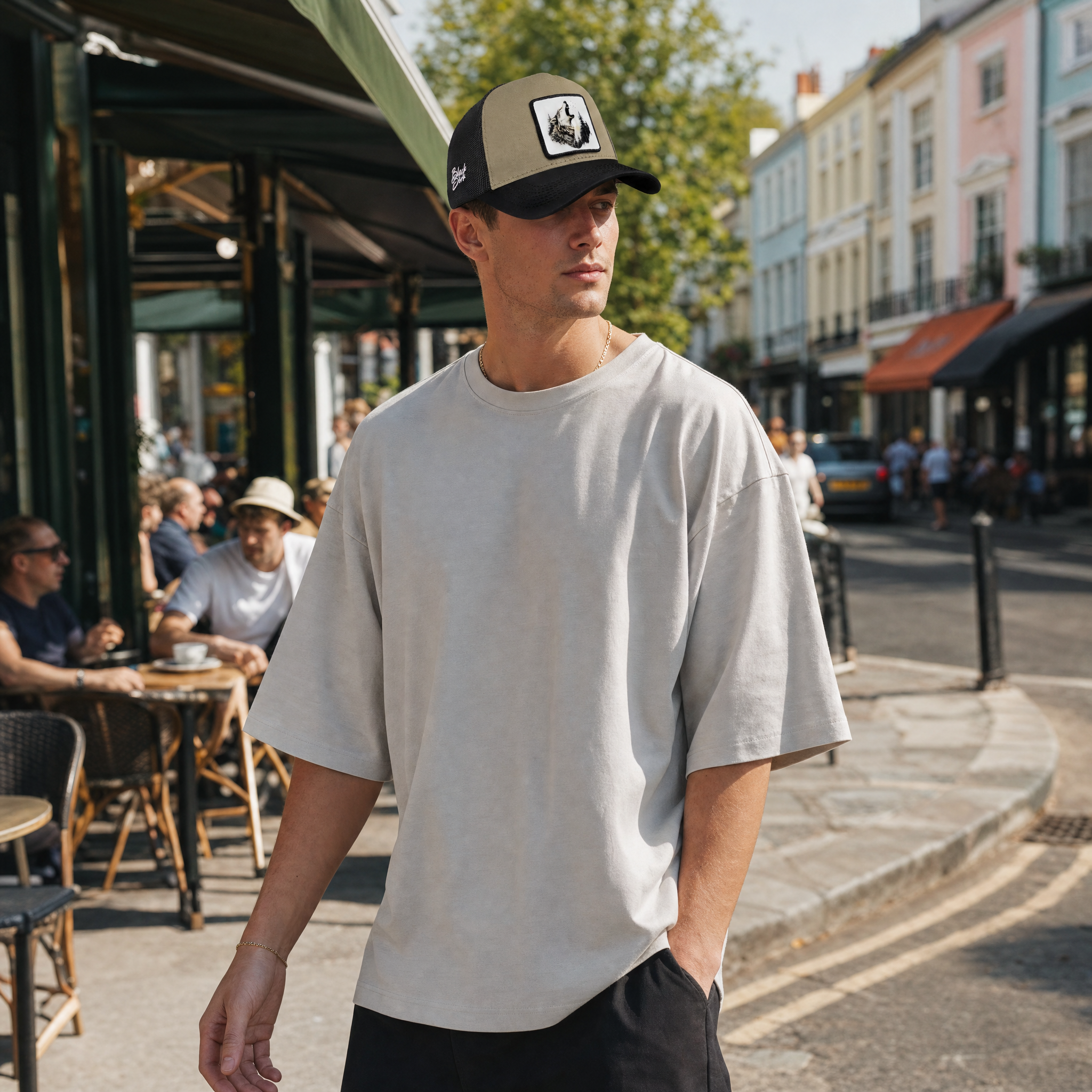 BlackBork Black & Mink Trucker Cap | Customisable Patch