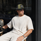 BlackBork Black & Khaki Trucker Cap | Customisable Patch