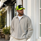 BlackBork Neon & Black Trucker Cap | Customisable Patch