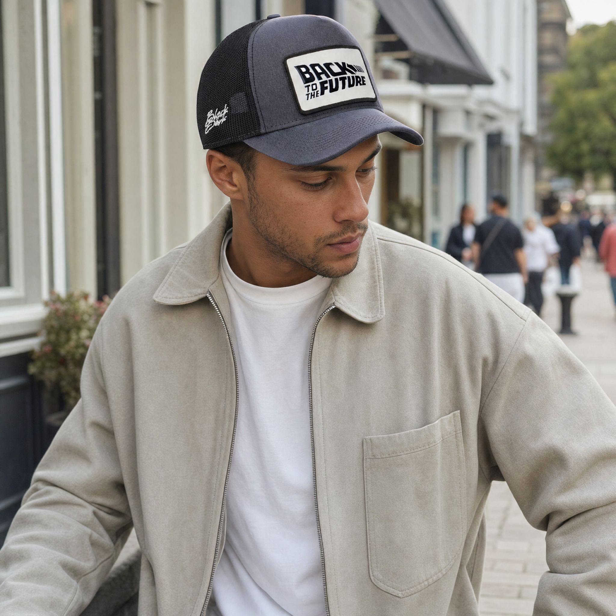 BlackBork Black & Anthracite V2 Trucker Cap | Customisable Patch