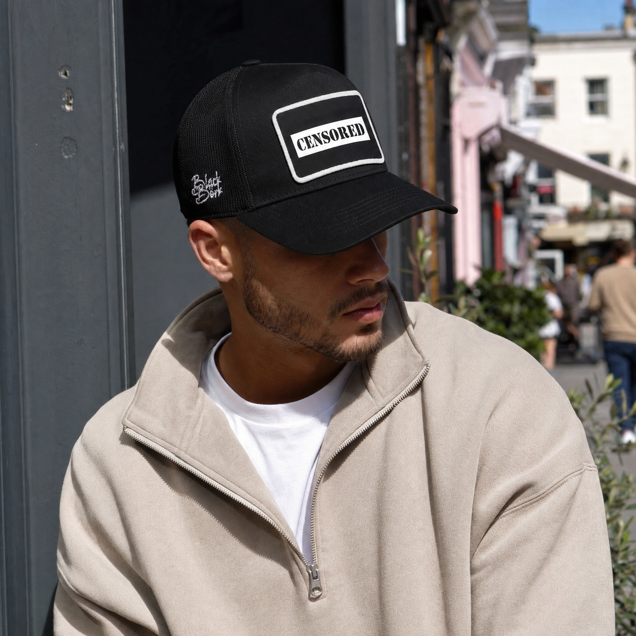 BlackBork Black Trucker Cap V2 | Customisable Patch
