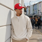 BlackBork Red Baseball Cap | Customisable Patch