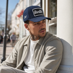 BlackBork Navy Blue V2 Baseball Cap | Customisable Patch