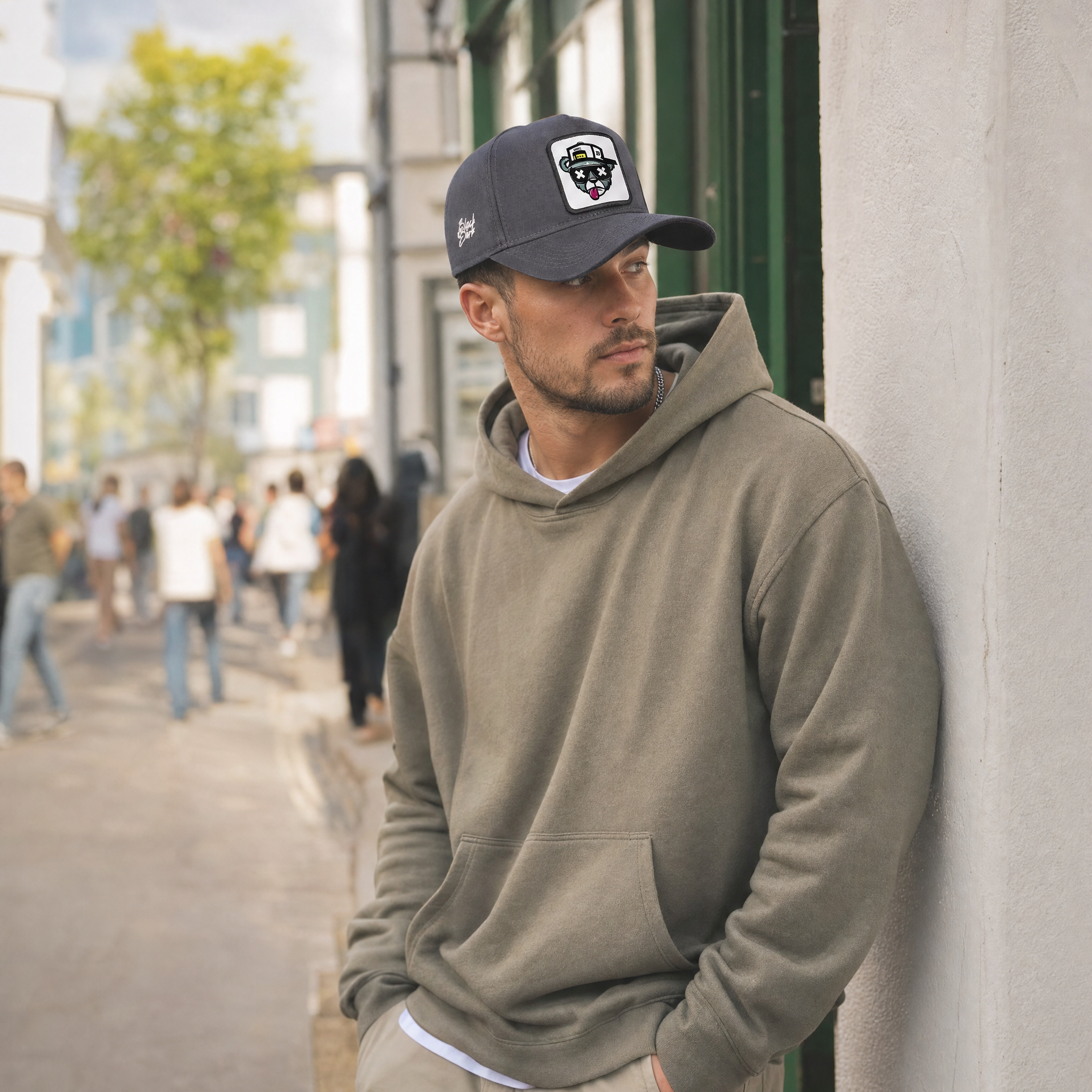 BlackBork Anthracite Baseball Cap | Customisable Patch