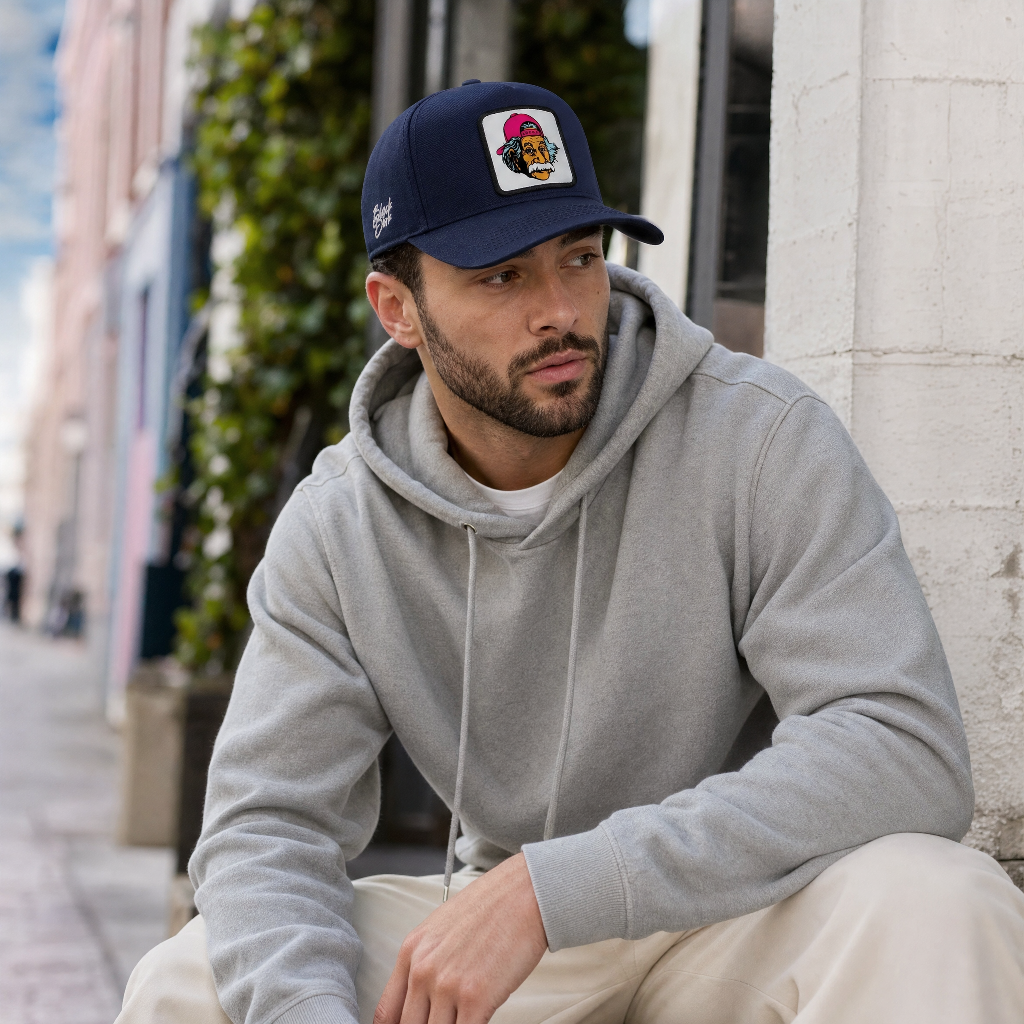 BlackBork Navy Blue Baseball Cap | Customisable Patch