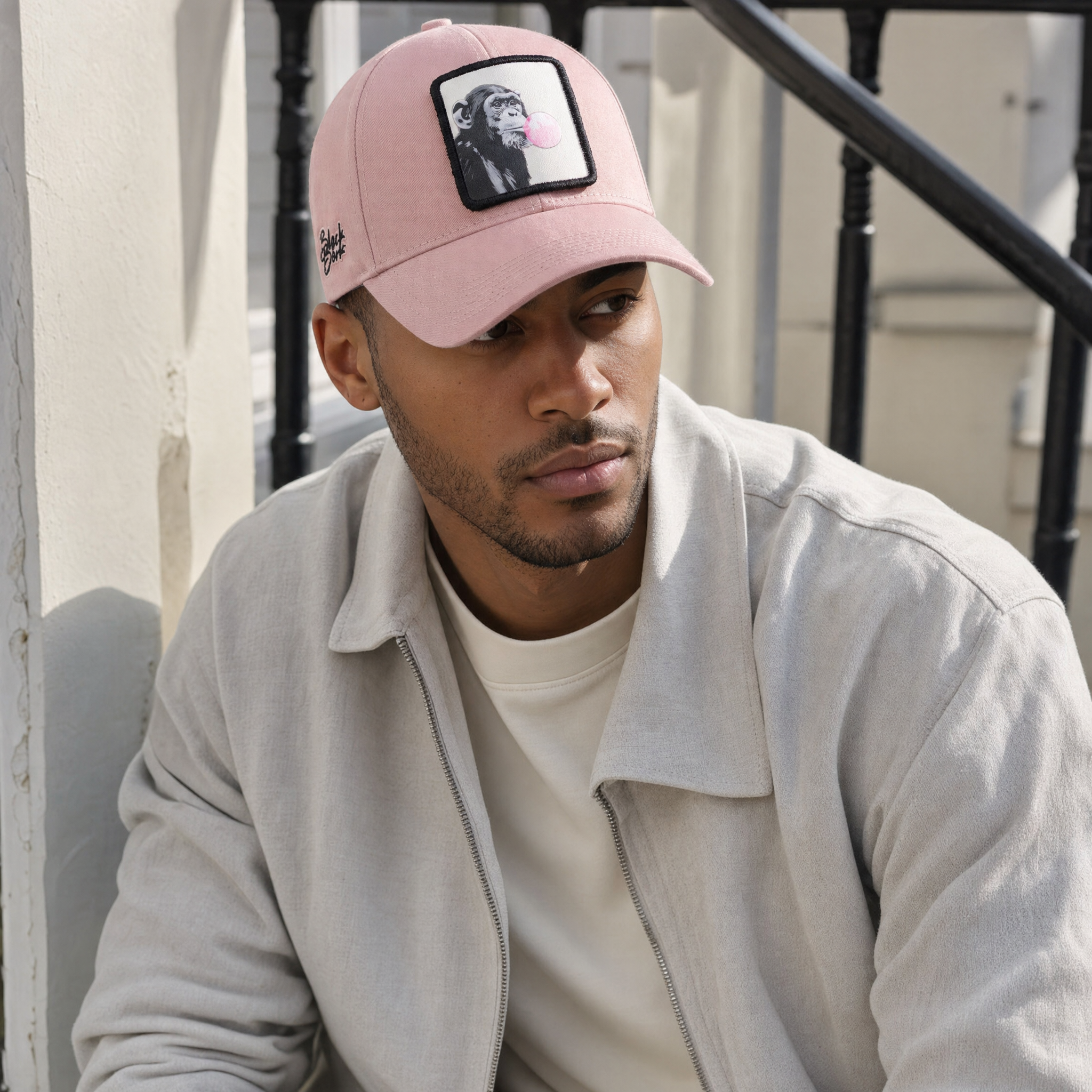 BlackBork Six Salmon Baseball Cap | Customisable Patch