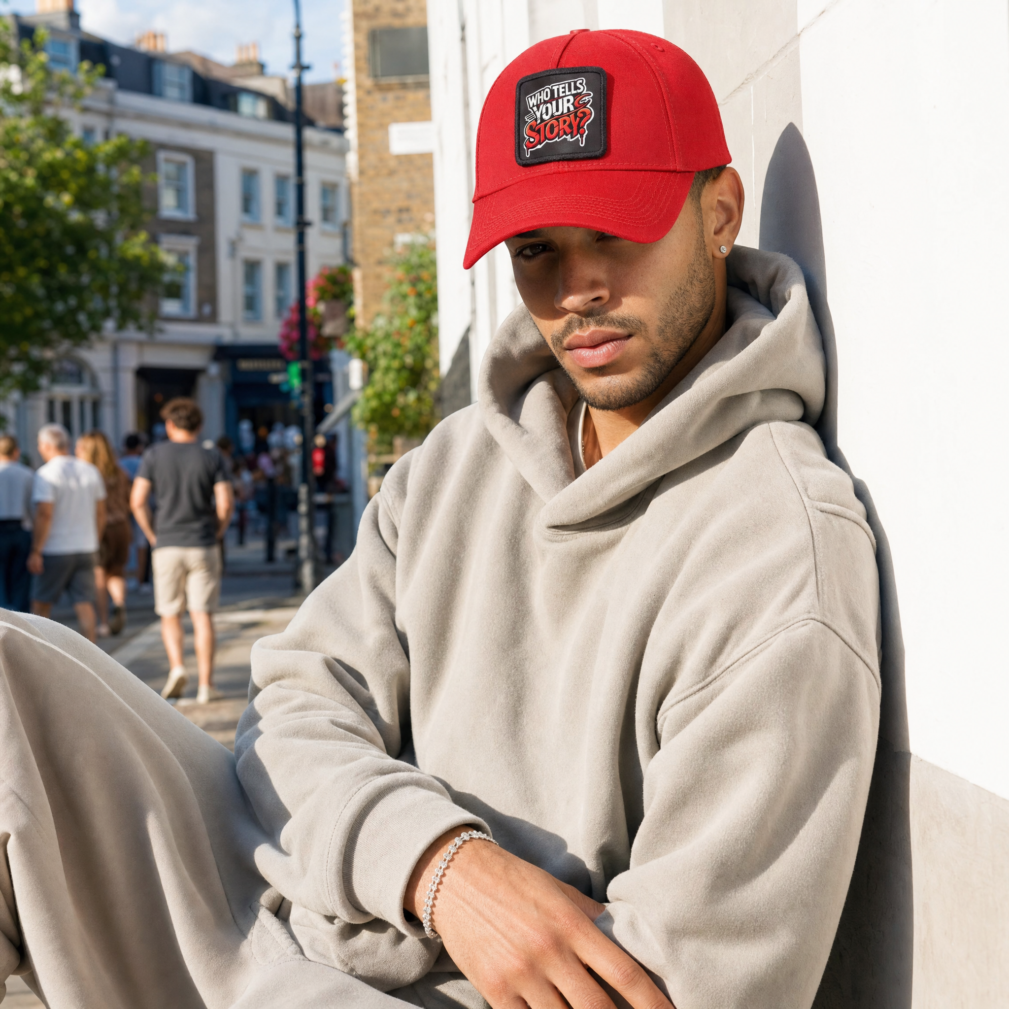 BlackBork Six Red Baseball Cap | Customisable Patch