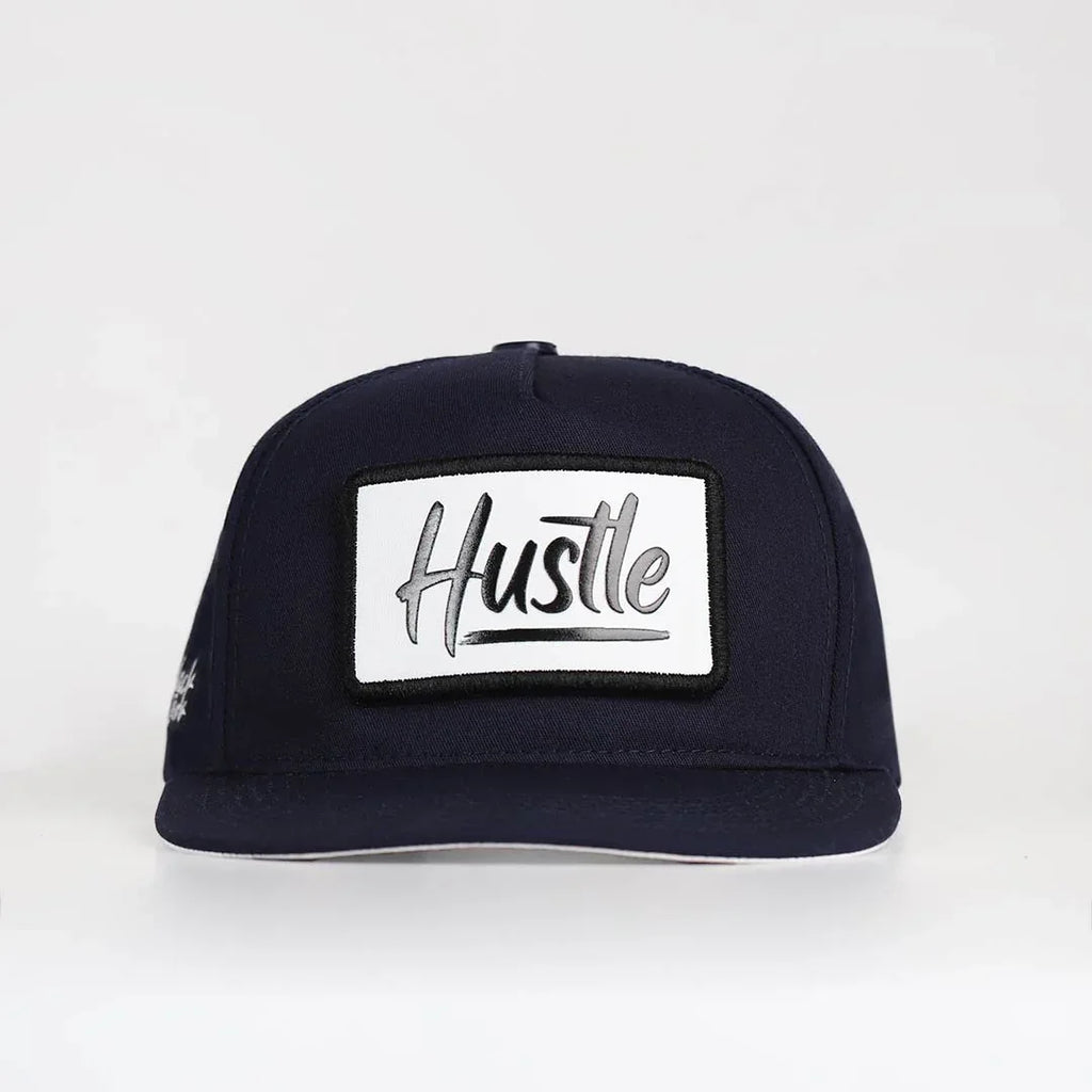 hustle-logolu-lacivert-hip-hop-sapka-3561 - BlackBork
