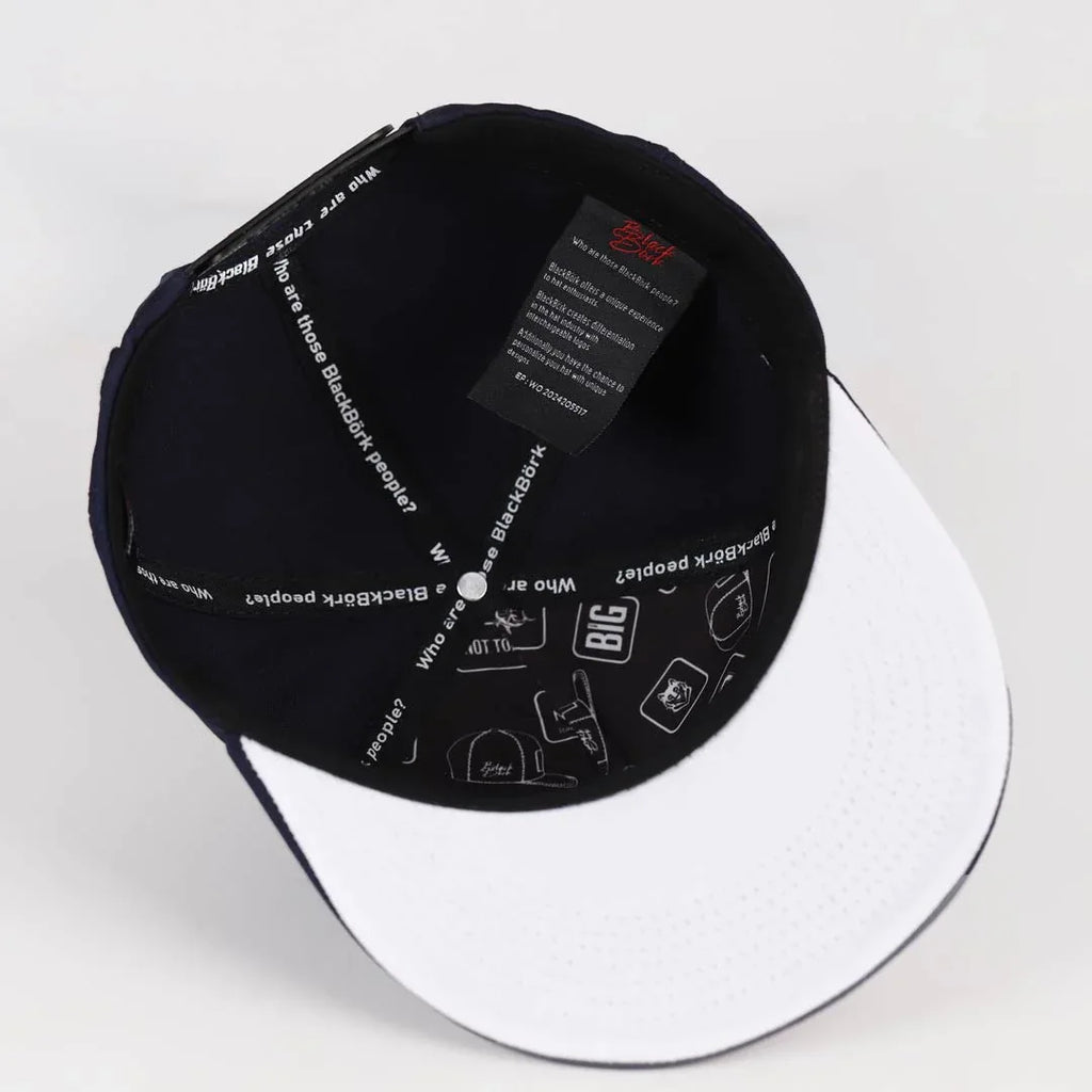 hustle-logolu-lacivert-hip-hop-sapka-3565 - BlackBork