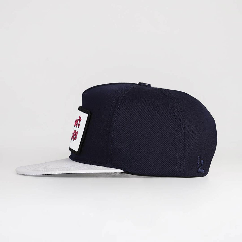 i-don-t-care-logolu-beyaz-lacivert-hip-hop-sapka-3651 - BlackBork