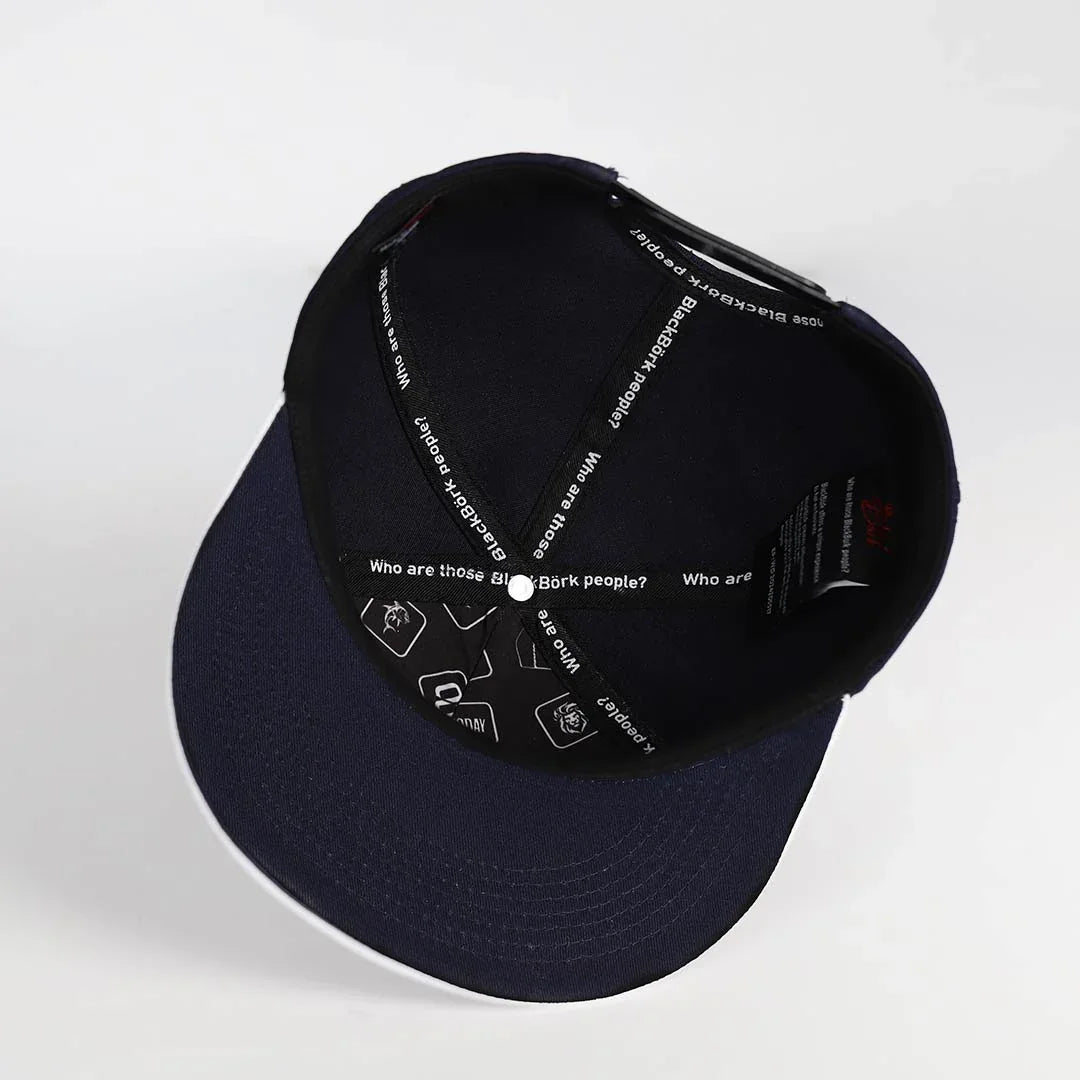 i-don-t-care-logolu-beyaz-lacivert-hip-hop-sapka-3653 - BlackBork