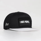 i-hate-people-logolu-beyaz-siyah-hip-hop-sapka-3669 - BlackBork