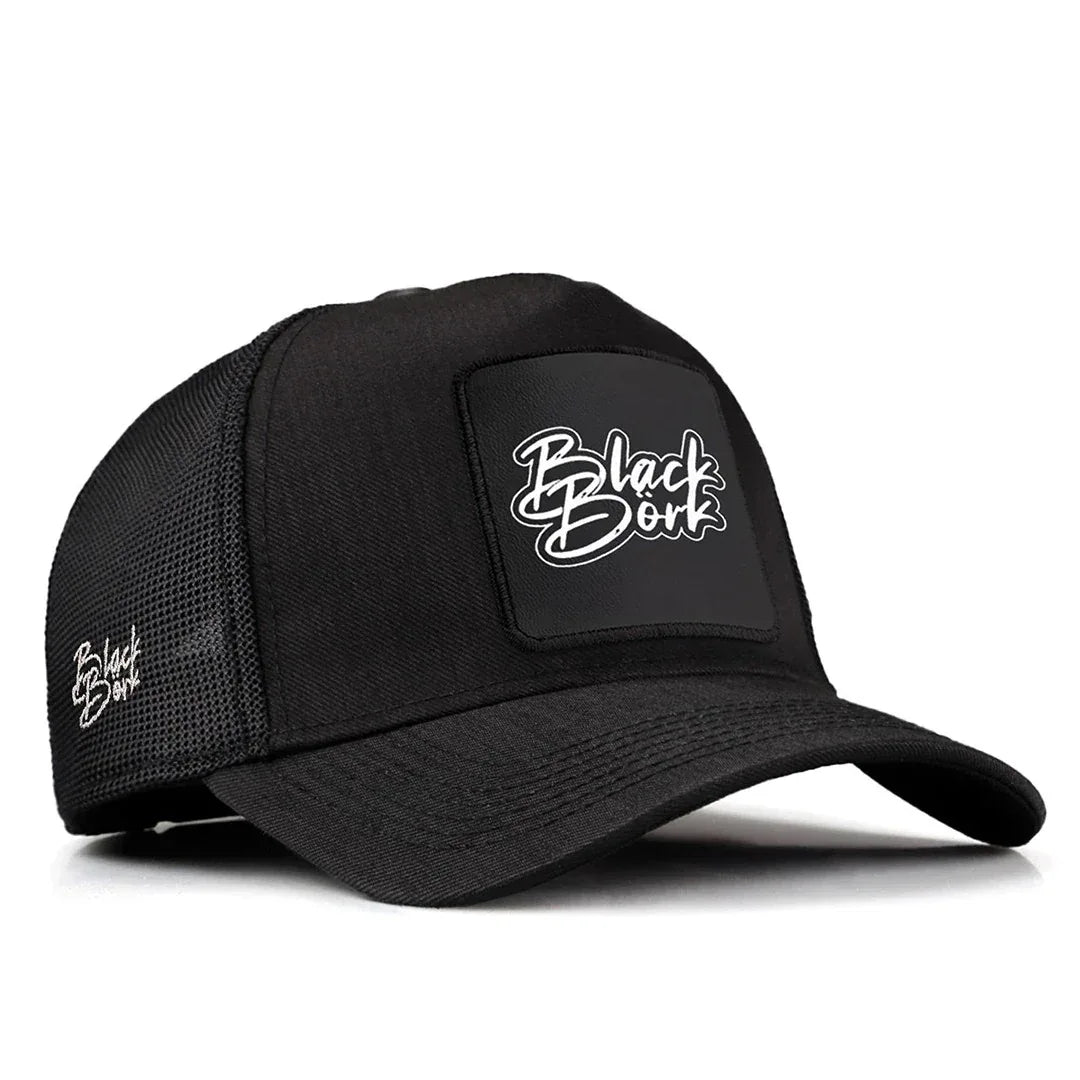 BlackBork Black Cordura Trucker Cap | Customisable Patch | UK BlackBork Black Cordura Trucker Cap | Customisable Patch | UK