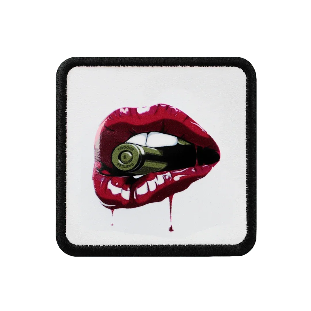 V1 Lip - Unisex White Patch with 1bs Code Logo patch
