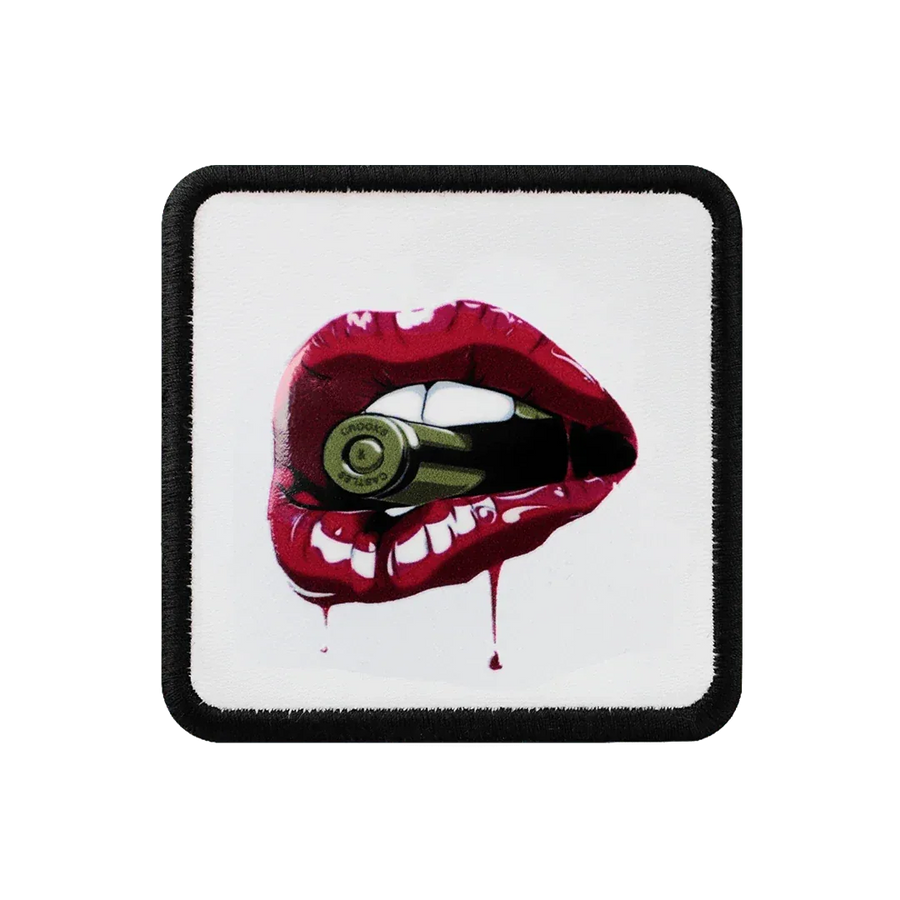 V1 Lip - Unisex White Patch with 1bs Code Logo
