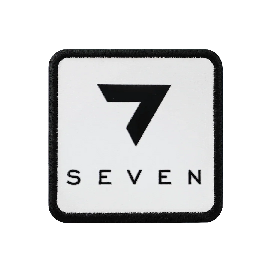 V1 Number 7 - Unisex White Patch with 4bs Code Logo