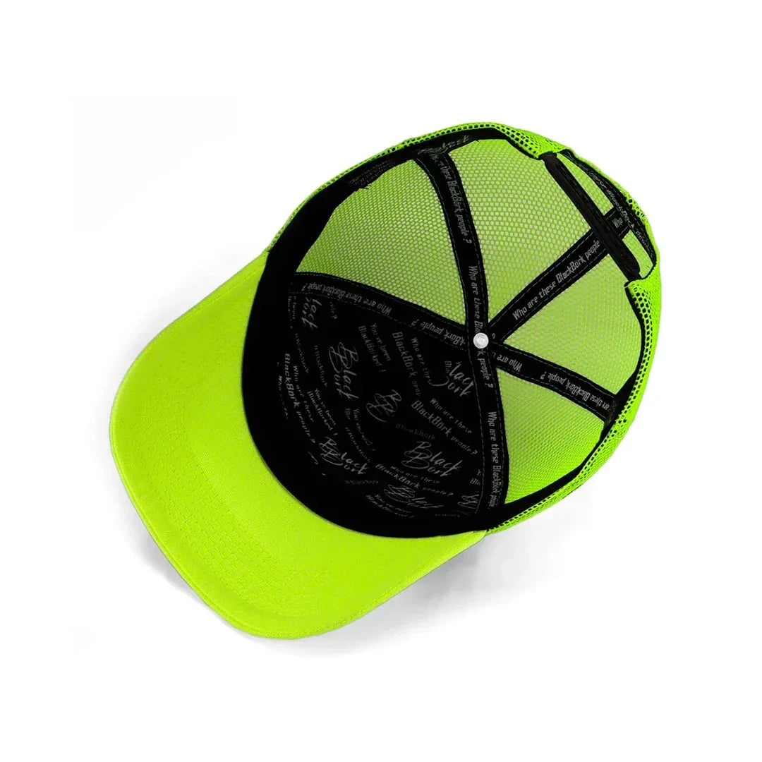 Neon Peaked Neon-Black Cap trucker cap by BlackBork