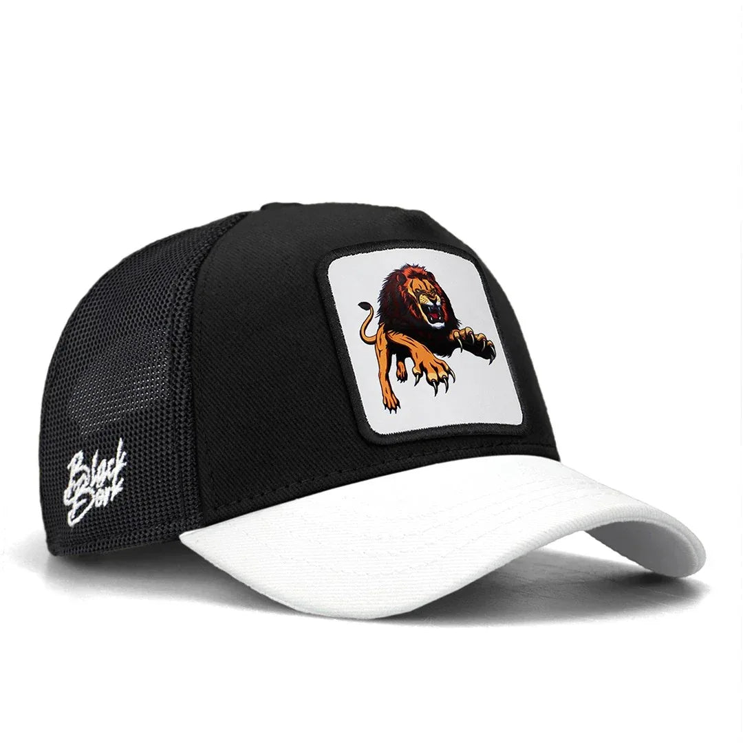 Black Kids Cap with White Visor kids cap for wholesale and bulk orders