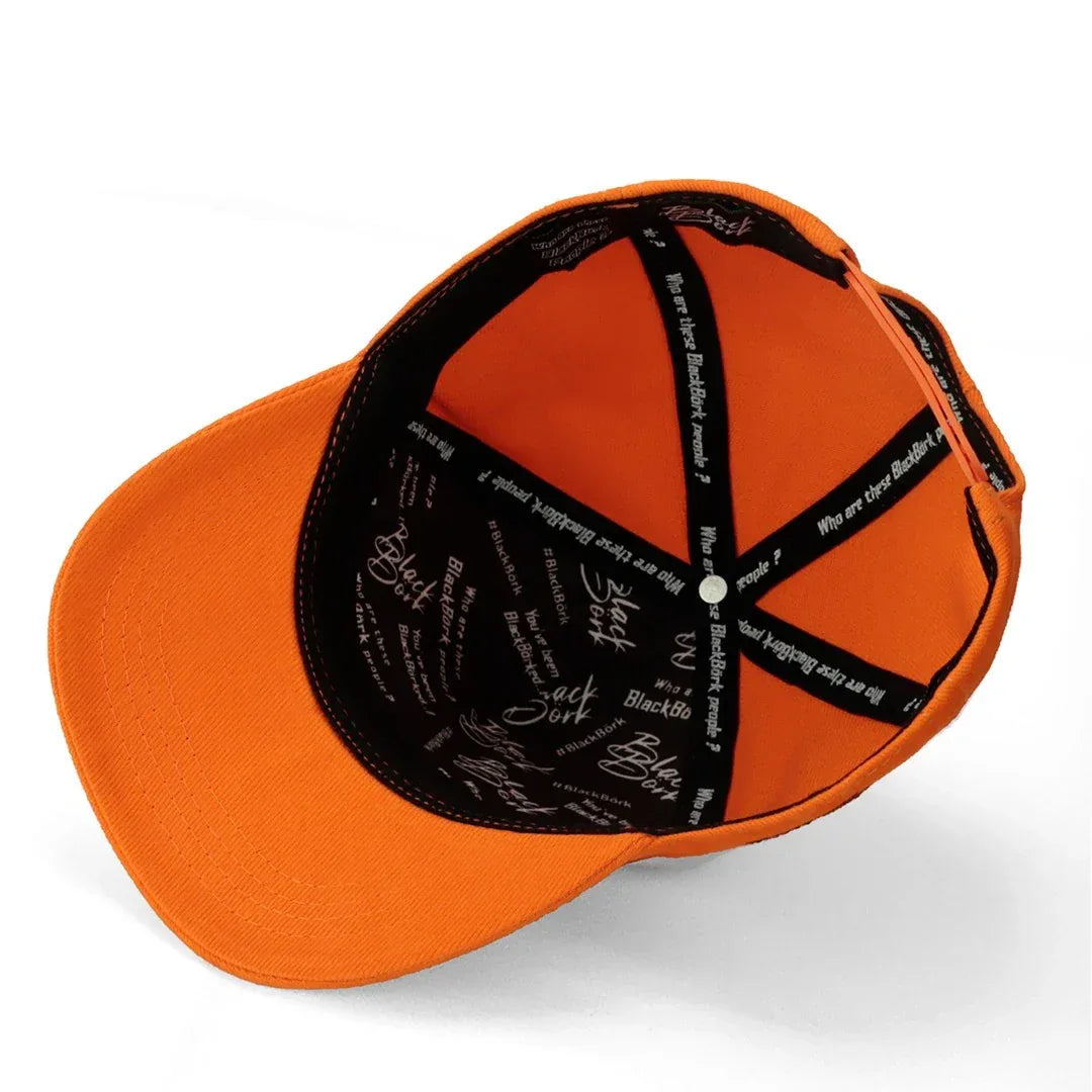 Neon Orange Kids Cap kids cap by BlackBork