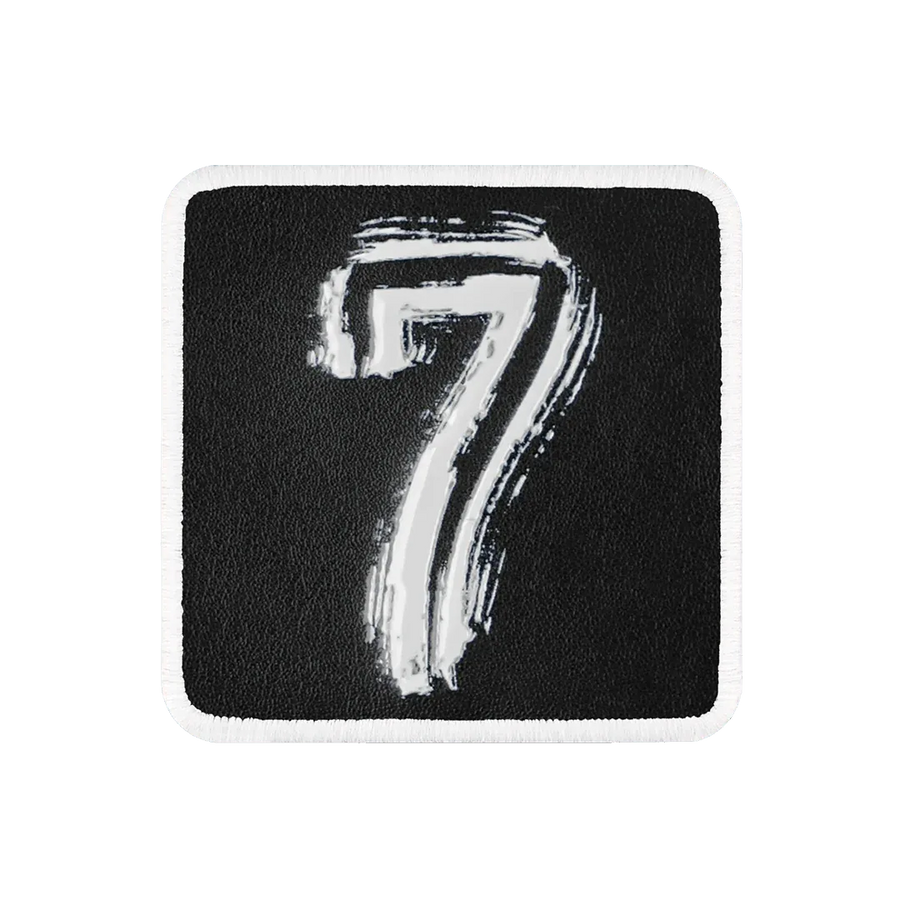 V1 Number 7 - Unisex Black Patch with 6sb Code Logo