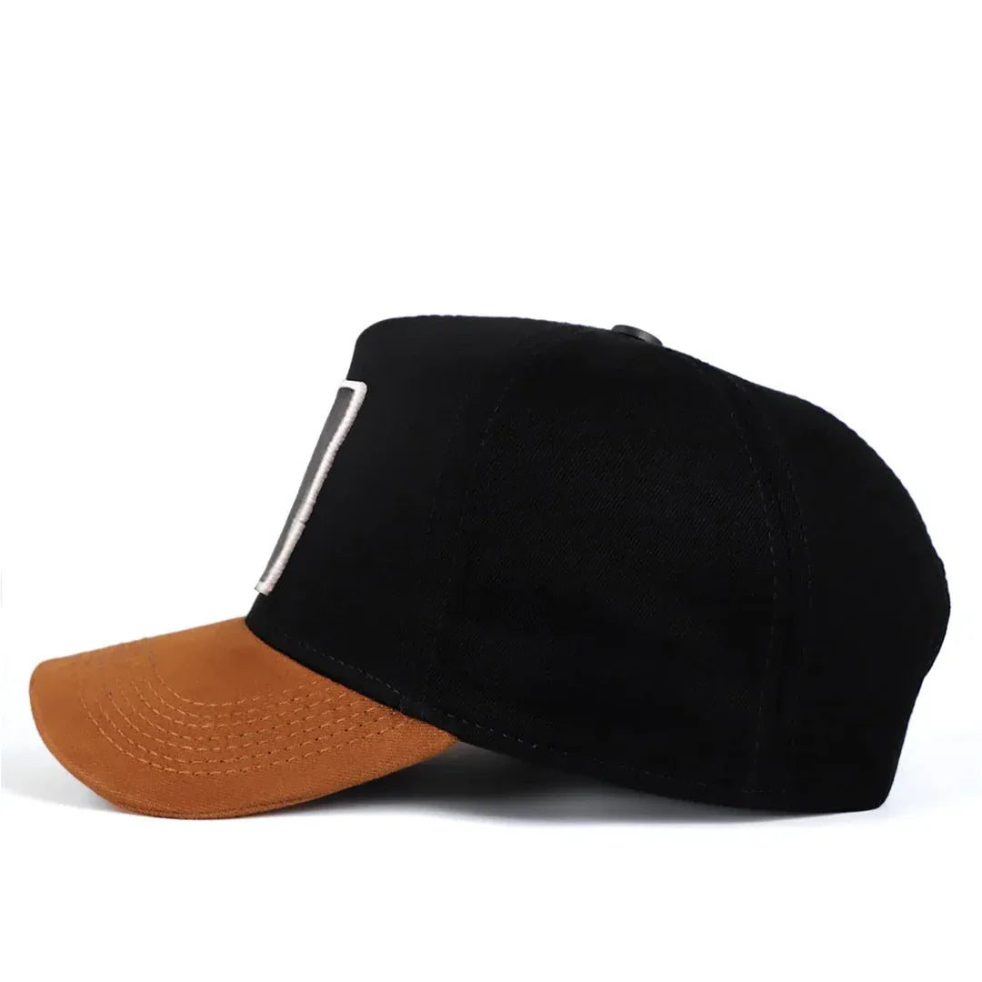 Black-Camel Peaked Cap baseball cap by BlackBork