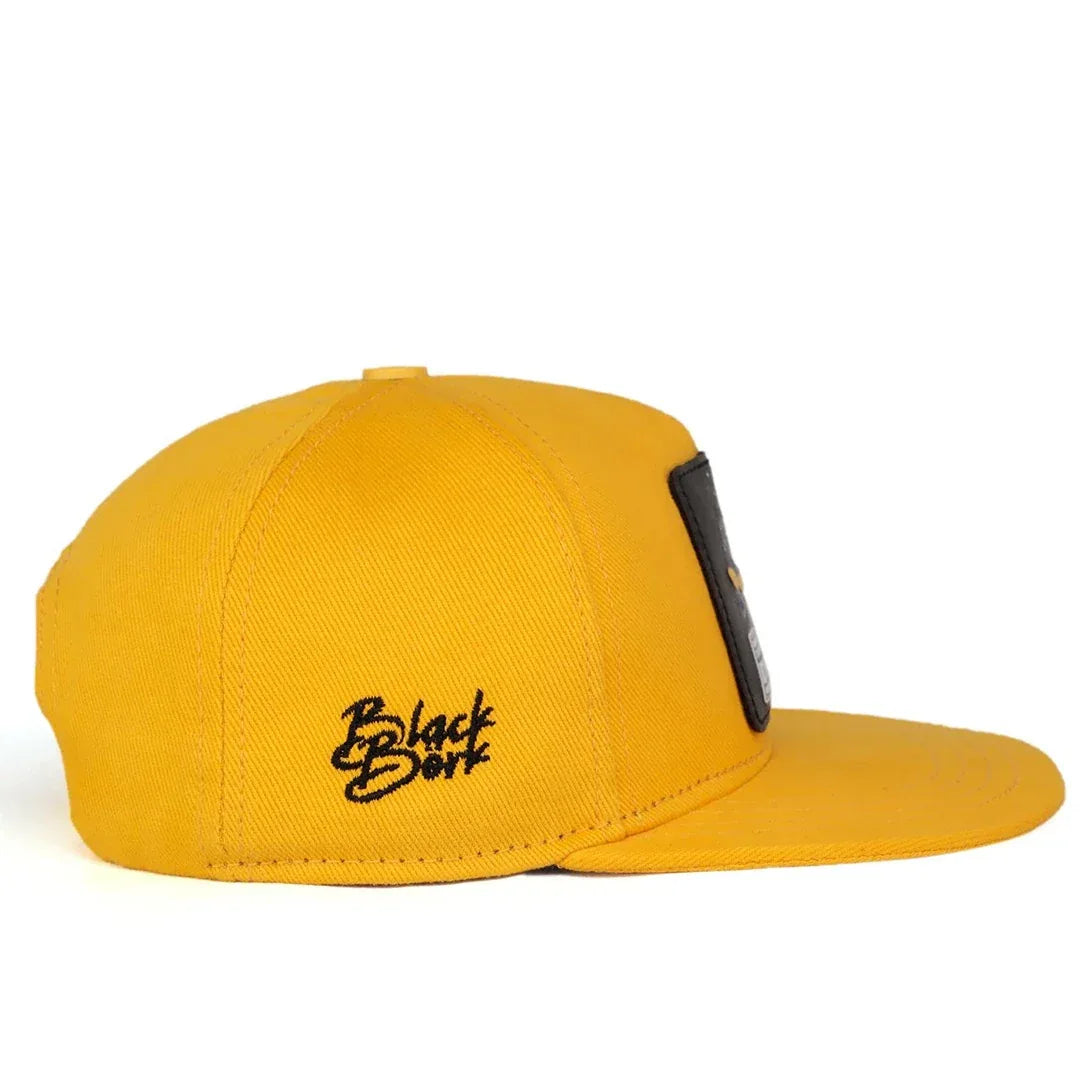 Yellow Kids Cap kids cap by BlackBork