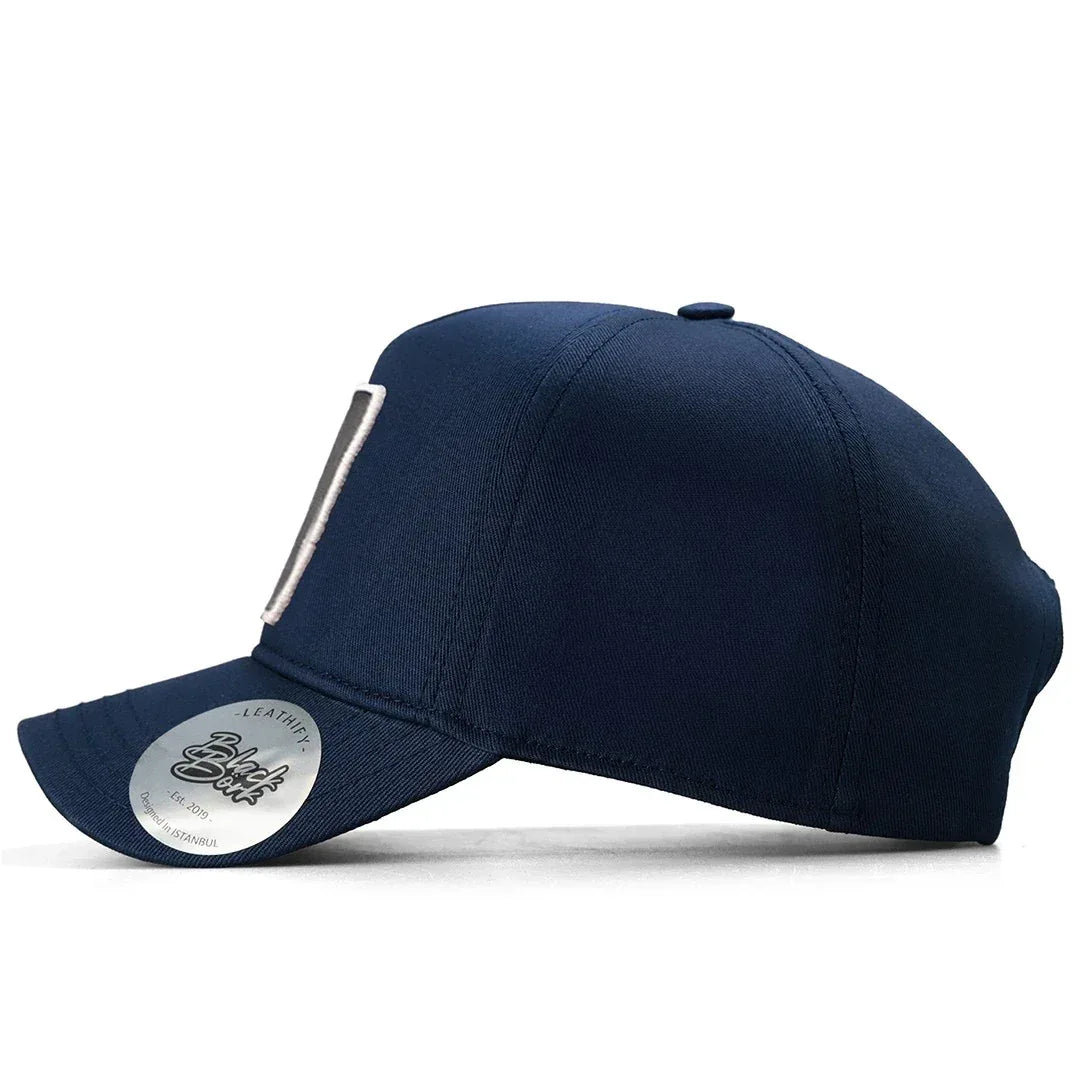 Navy Blue Baseball V2 Cap baseball cap by BlackBork