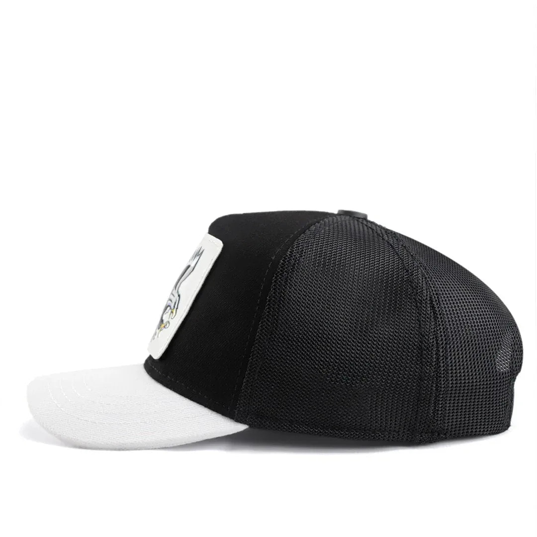 Black Kids Cap with White Visor kids cap by BlackBork