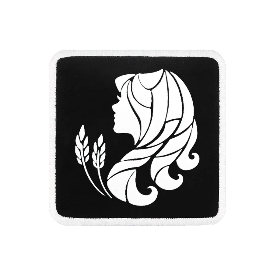 V1 Virgo - Unisex Black Patch with 1 Code Logo