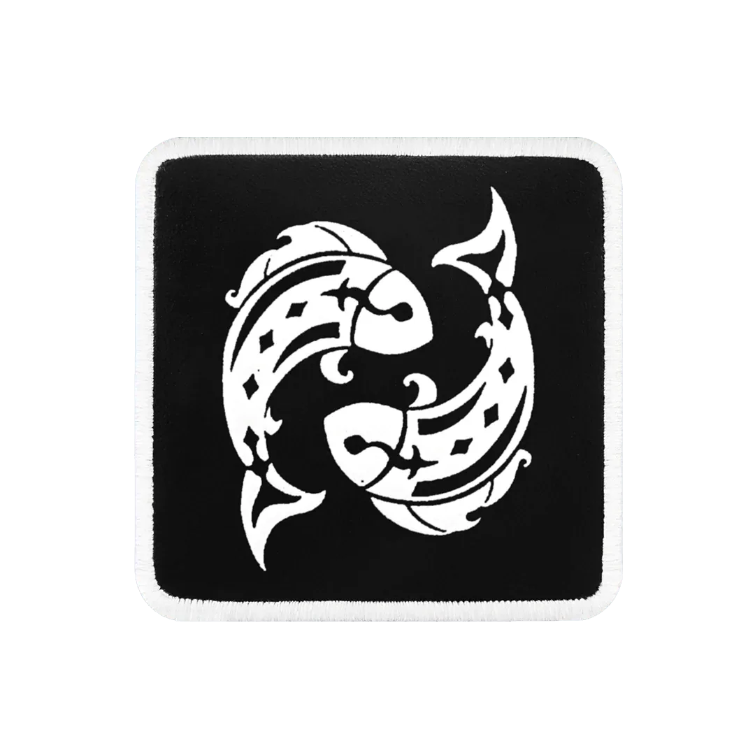 V1 Pisces - Unisex Black Patch with 1 Code Logo patch