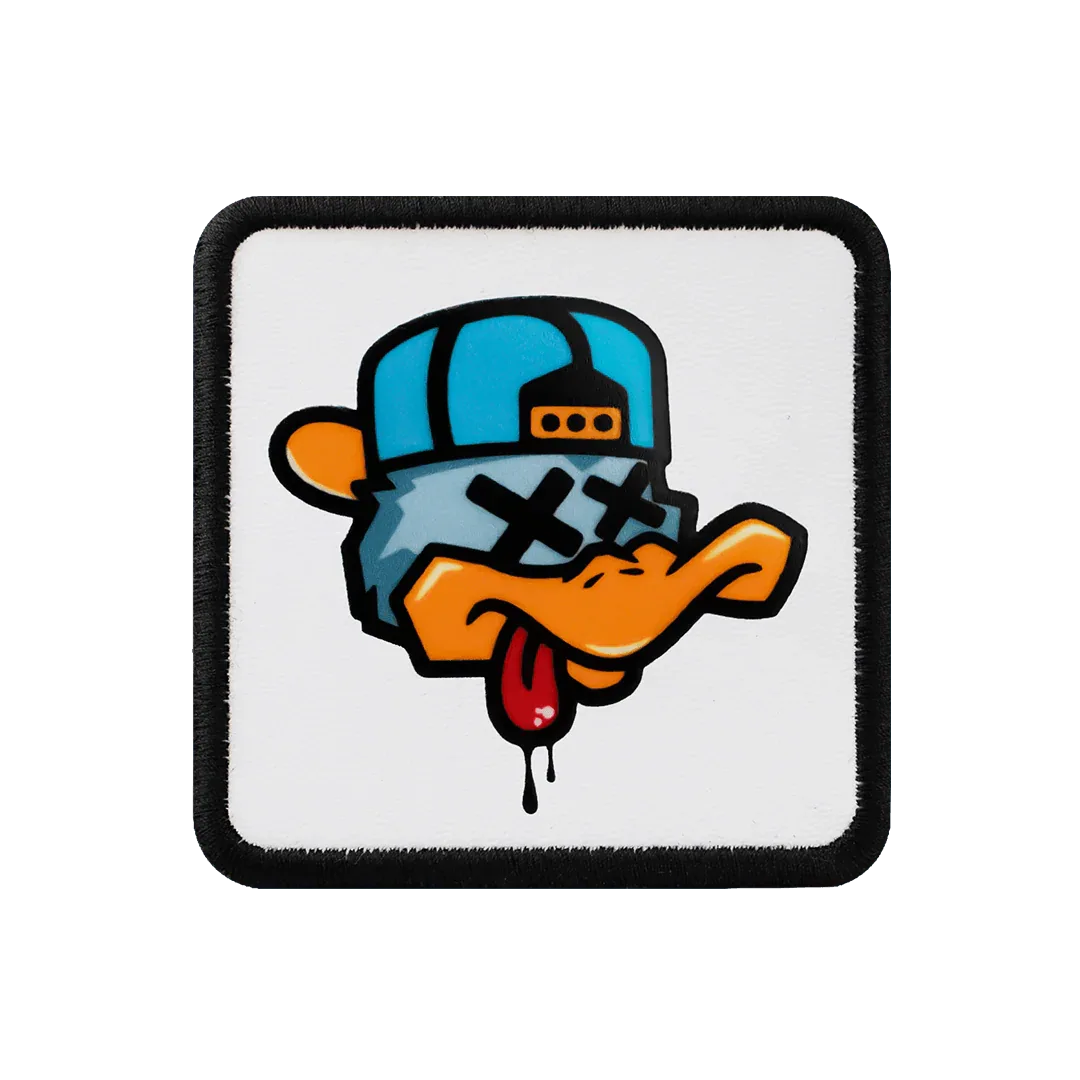 V1 Duck - Unisex White Patch with 1bs Code Logo patch