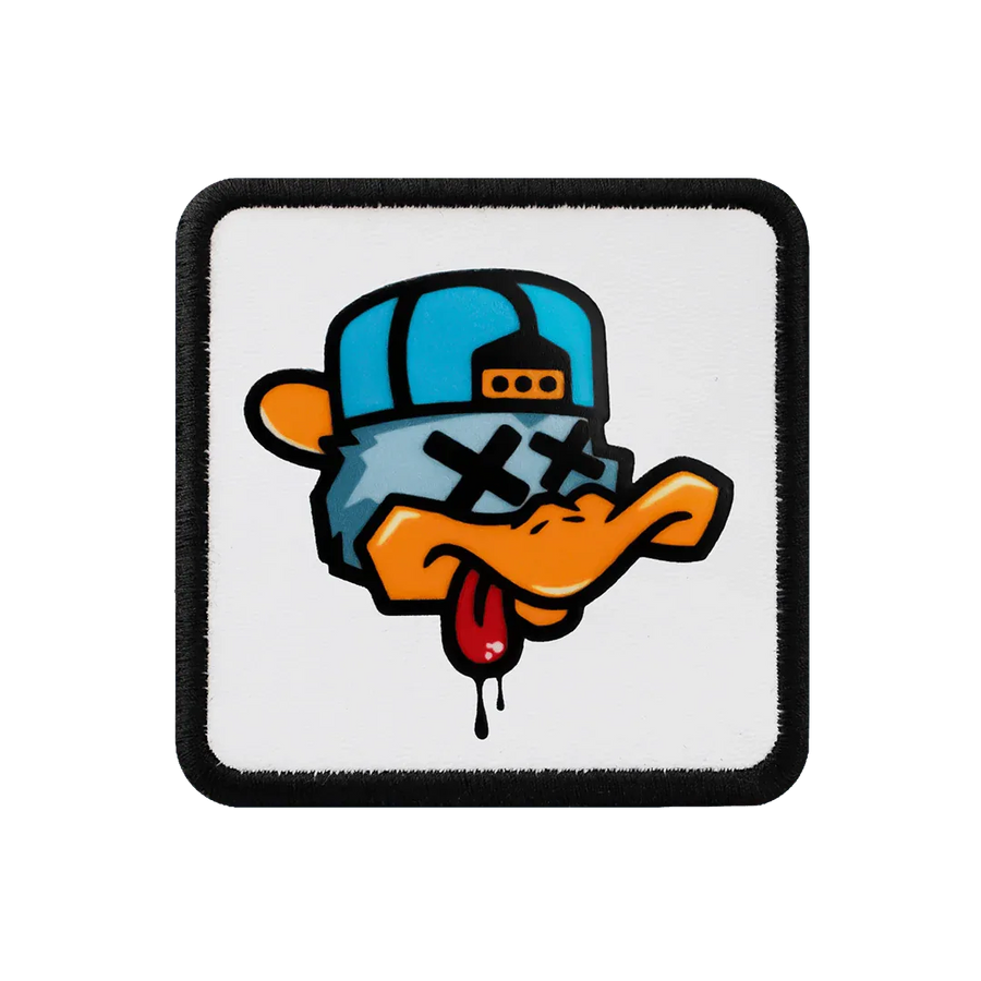 V1 Duck - Unisex White Patch with 1bs Code Logo
