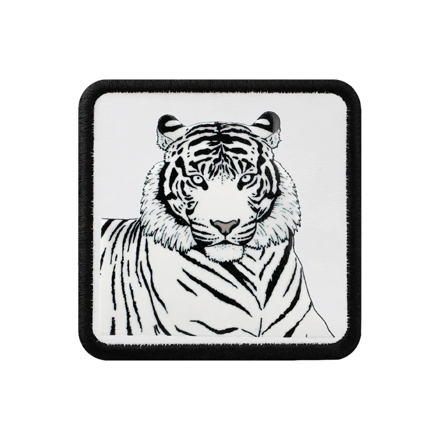 V1 Bengal Tiger - Unisex White Patch with 1bs Code Logo