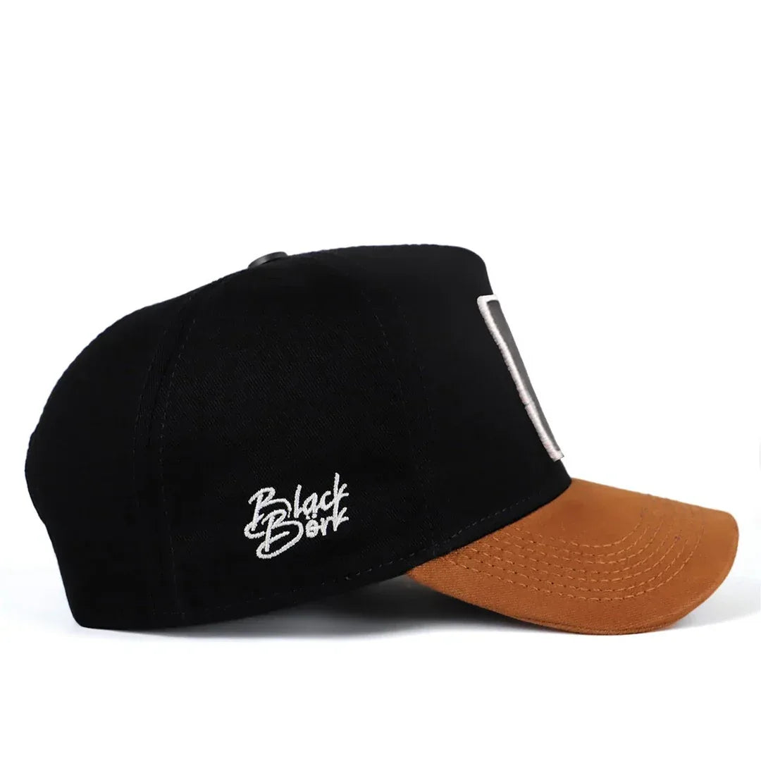 Black-Camel Peaked Cap baseball cap by BlackBork