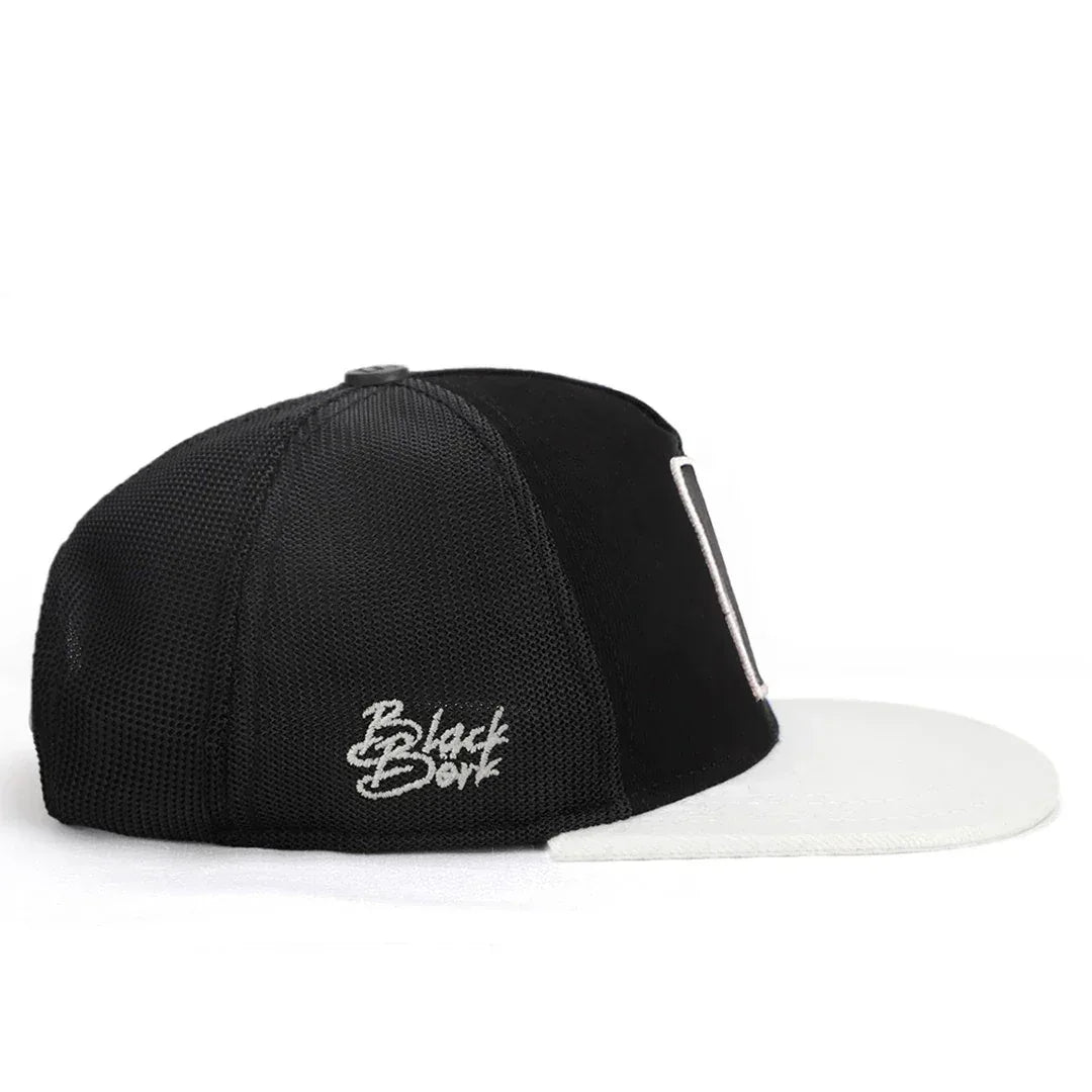 Black-White Peaked Kids Cap kids cap by BlackBork