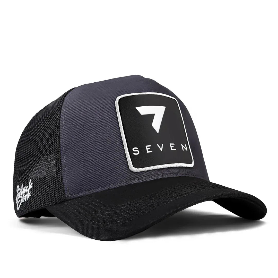 Black Peaked Anthracite - Black Cap trucker cap for wholesale and custom branding