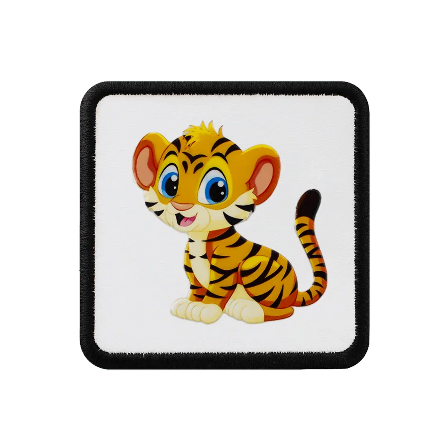 Kaplan - White-Black Kids Patch with 1BS Code Logo